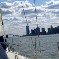 Opening of the sailing season down the Hudson river